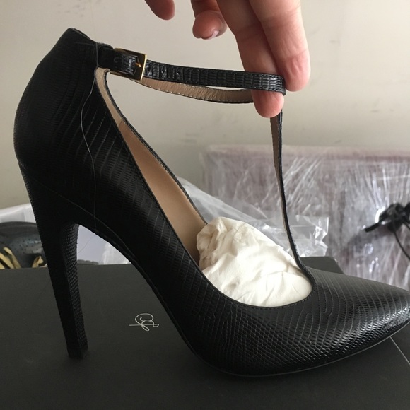 NEW Proenza Schouler Lizard T-Strap Pumps 37 - Picture 2 of 8